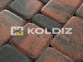  Тротуарная плитка Koldiz Старый город 50 мм Оникс Красный