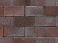  Тротуарная клинкерная брусчатка Muhr №10 Violettblau geflammt, 240*55*52 мм