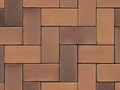  Тротуарная клинкерная брусчатка Muhr №08S Lachsrot spezial, 200*100*40 мм